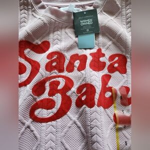 NEW! Pink and RED 'Santa Baby' Sweater
